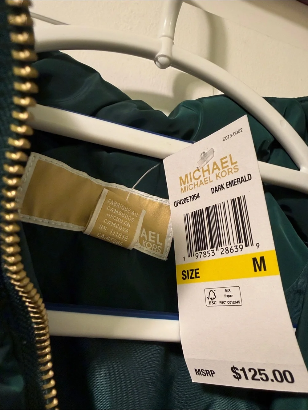 Michael Kors sleeveless quilted